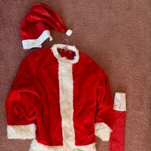 Santa suit fuzzy costume - size large